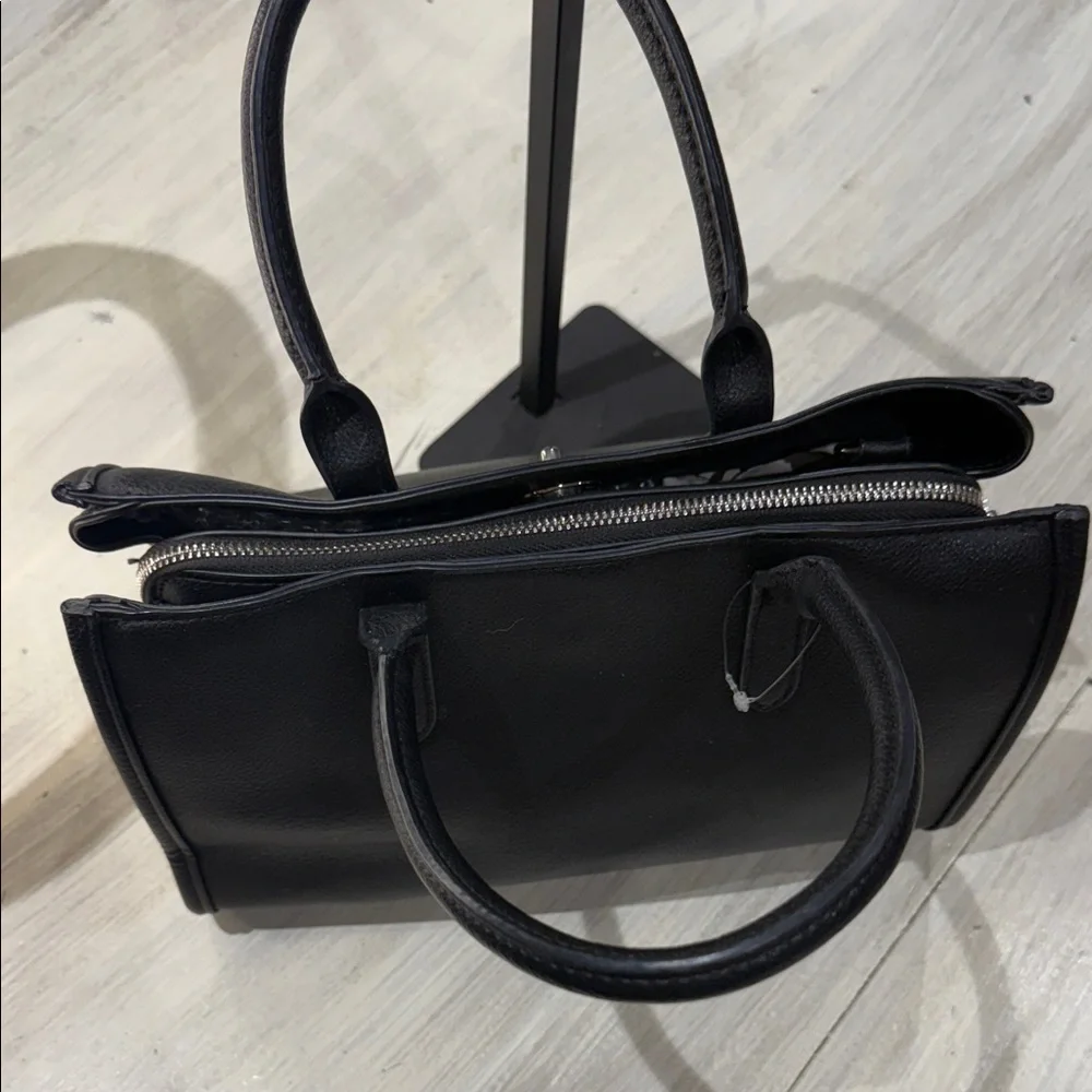 Rae Dunn Black Satchel Bag